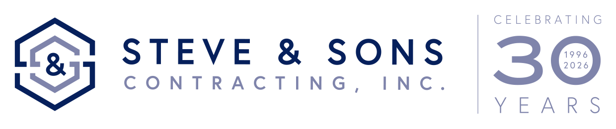 Steve & Sons Contracting, Inc. - 30 Years Logo